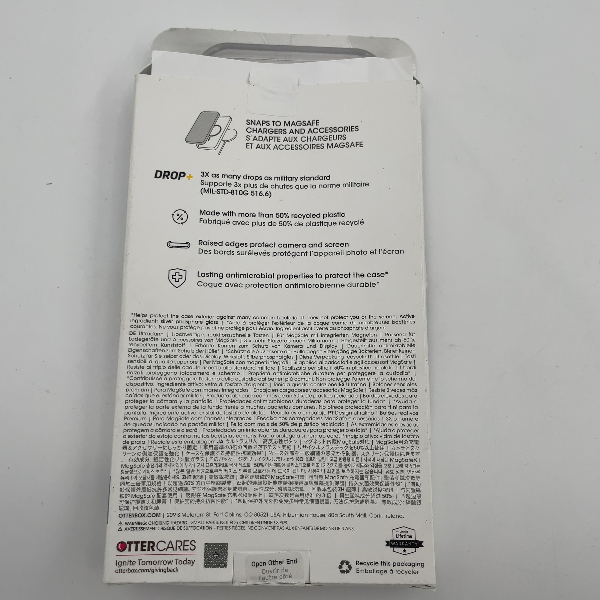 Otterbox Iphone 15 Pro Symmetry Series Clear Case With Magsafe - Clear: Polycarbonate, Solid Pattern