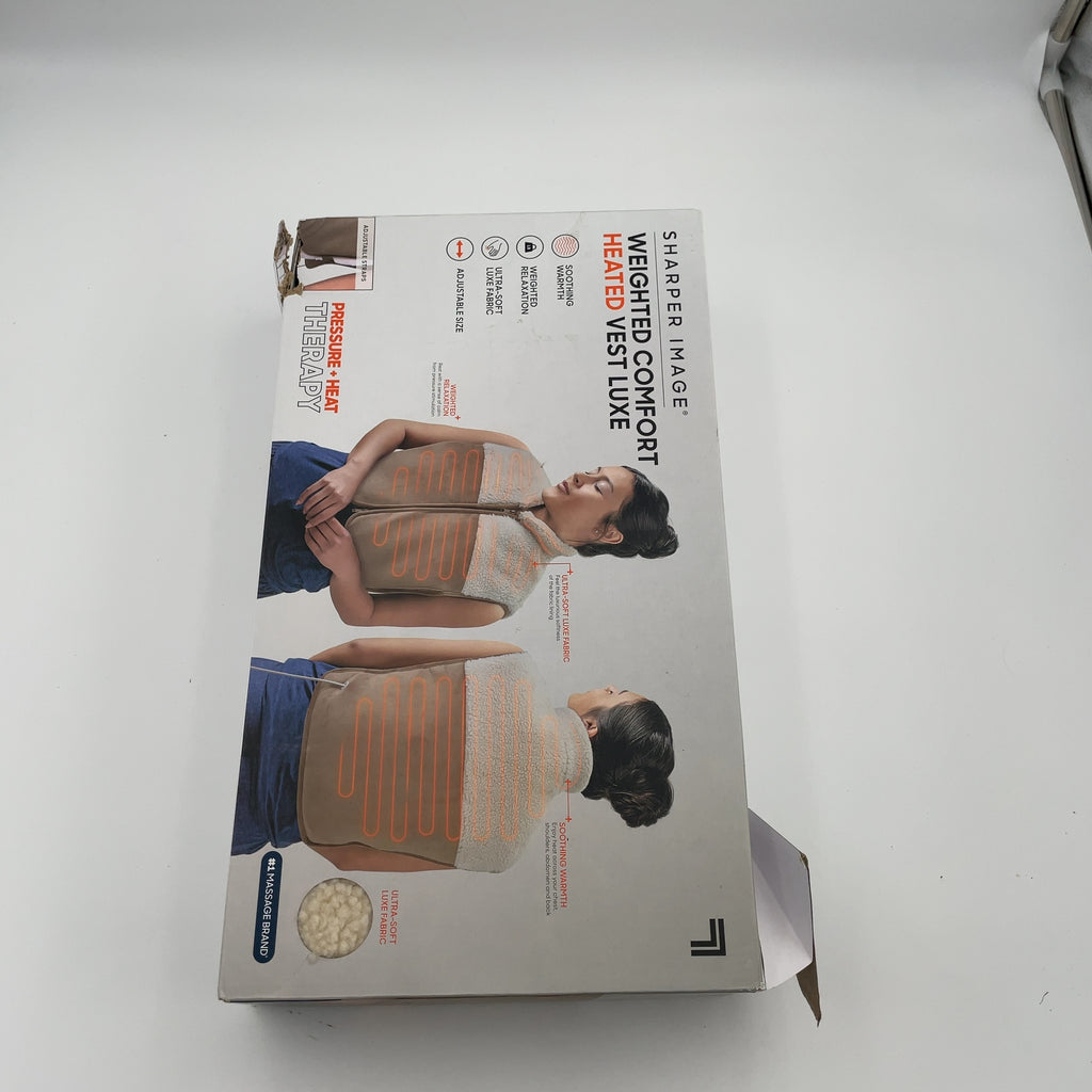 Sharper Image Pain Relief Weighted Comfort Heated Vest Luxe