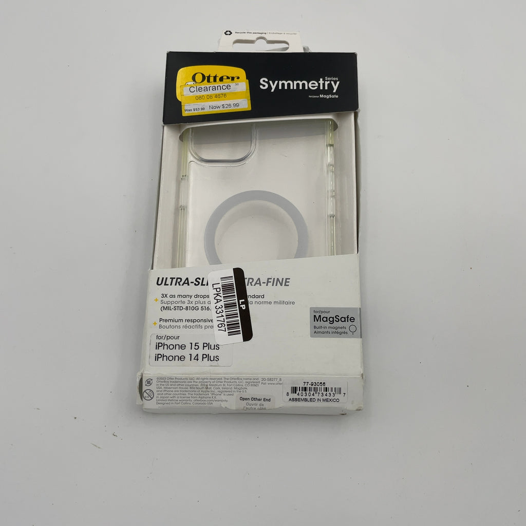 OtterBox iPhone 15 Plus/iPhone 14 Plus Symmetry Series Clear Case with MagSafe - Clear