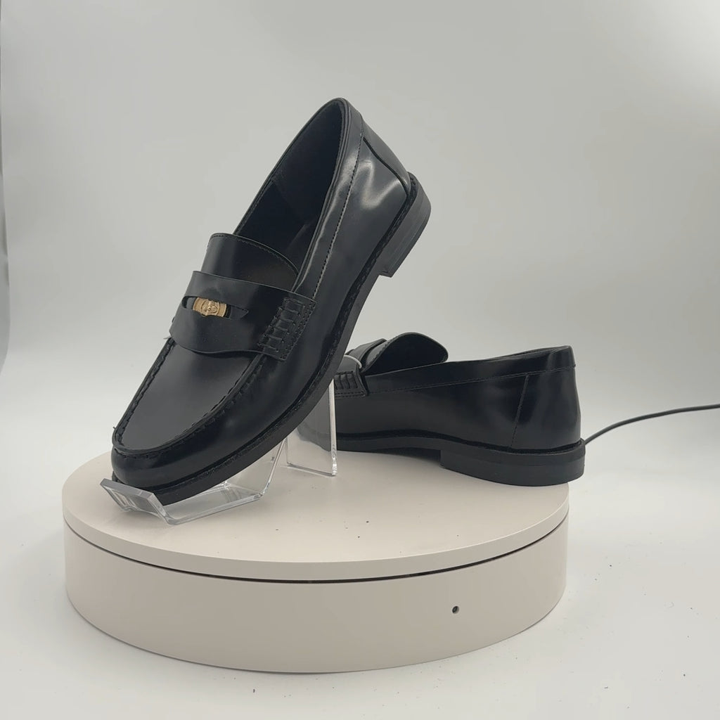 Women’s Phyllis Penny Loafers With Memory Foam Insole – A New Day Black 9.5