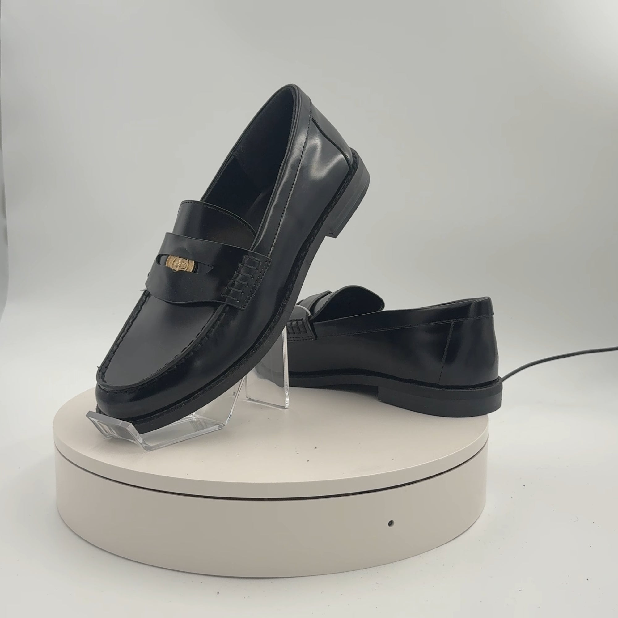 Women’s Phyllis Penny Loafers With Memory Foam Insole – A New Day Black 9.5