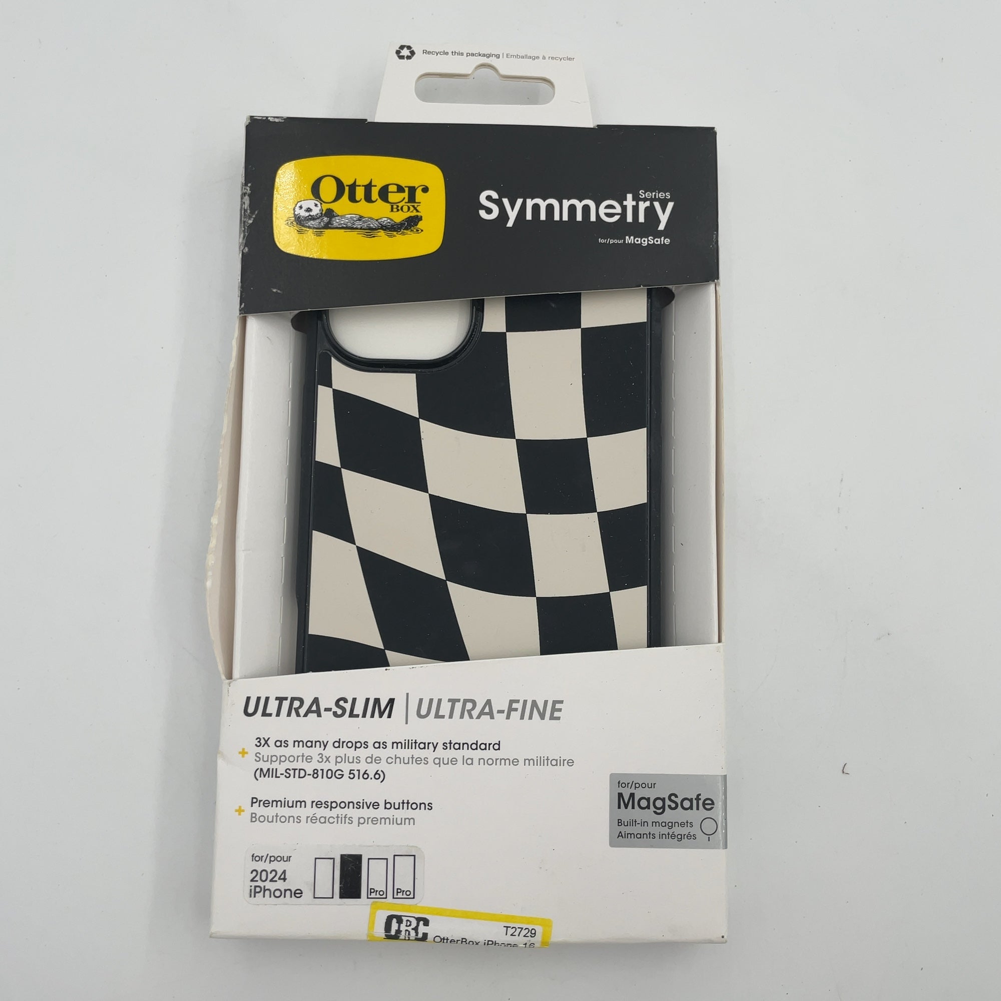 Otterbox Iphone 16 Plus Symmetry Series Case With Magsafe - Wavy Charcoal: Plastic Shell