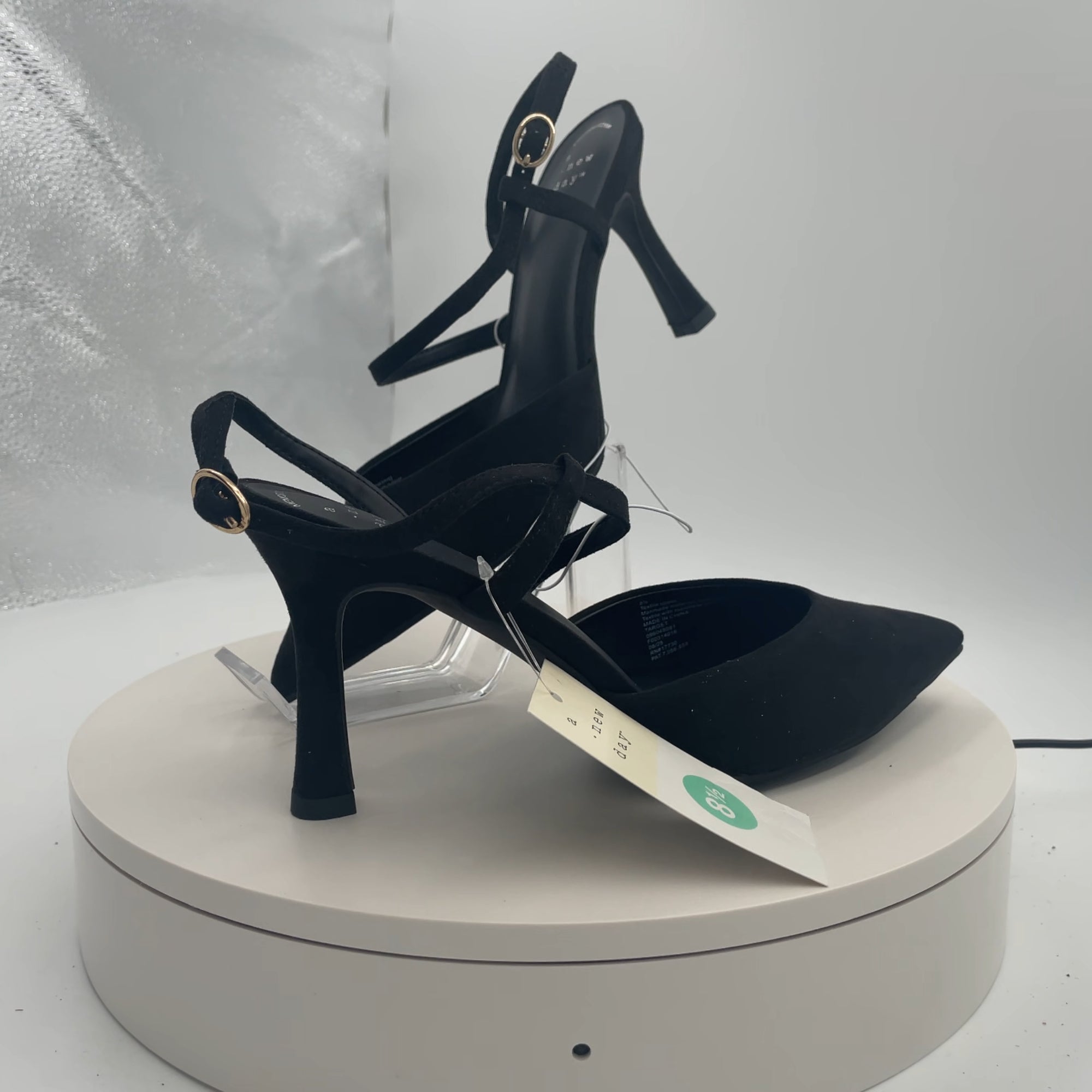 Women’s Rosemary Heels With Memory Foam Insole - A New Day Black 8.5