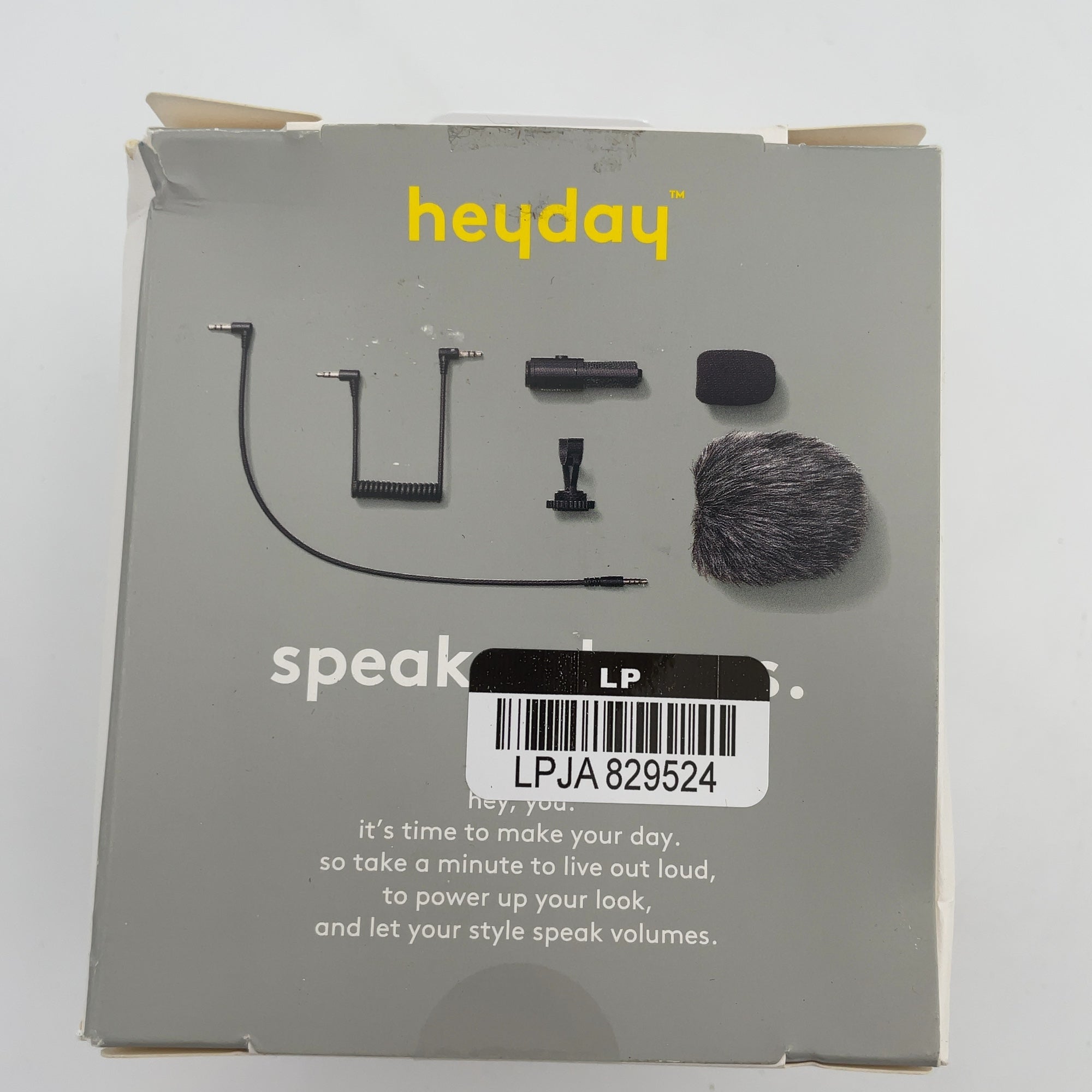 Cardioid Microphone - Heyday Black: Lavalier Condenser, 3.5Mm Jack, Omnidirectional