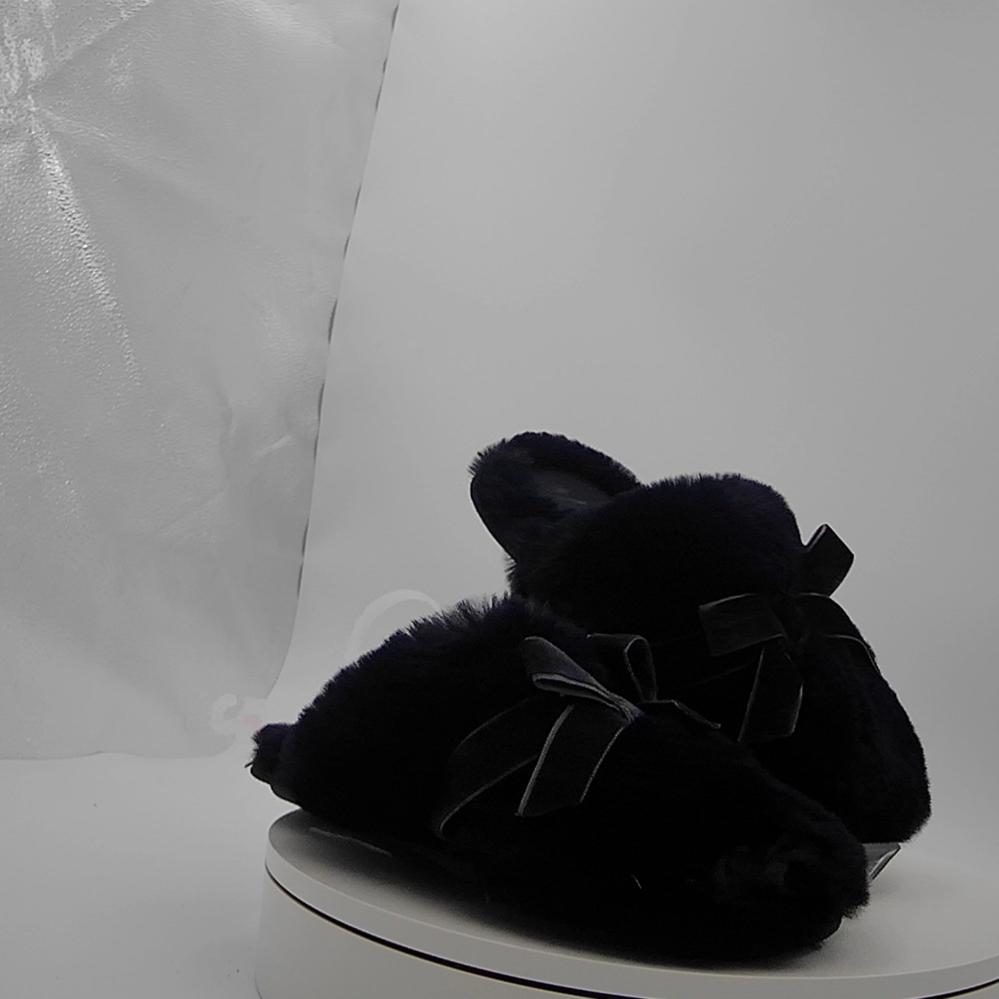Women's Arbor Plush Scuff Slippers - Auden Blue M
