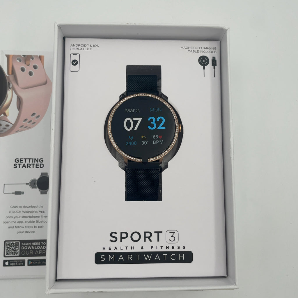 Itouch Sport 3 Smartwatch - Black