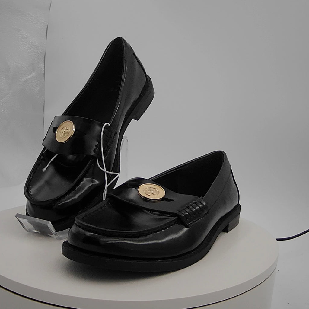 Women’s Phyllis Penny Loafers With Memory Foam Insole – A New Day Black 6.5