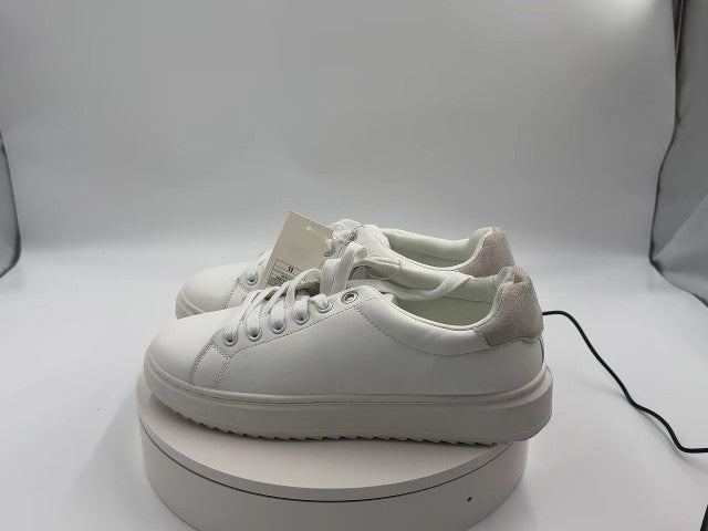 Women's Peggy Sneakers - A New Day White/Cream 11