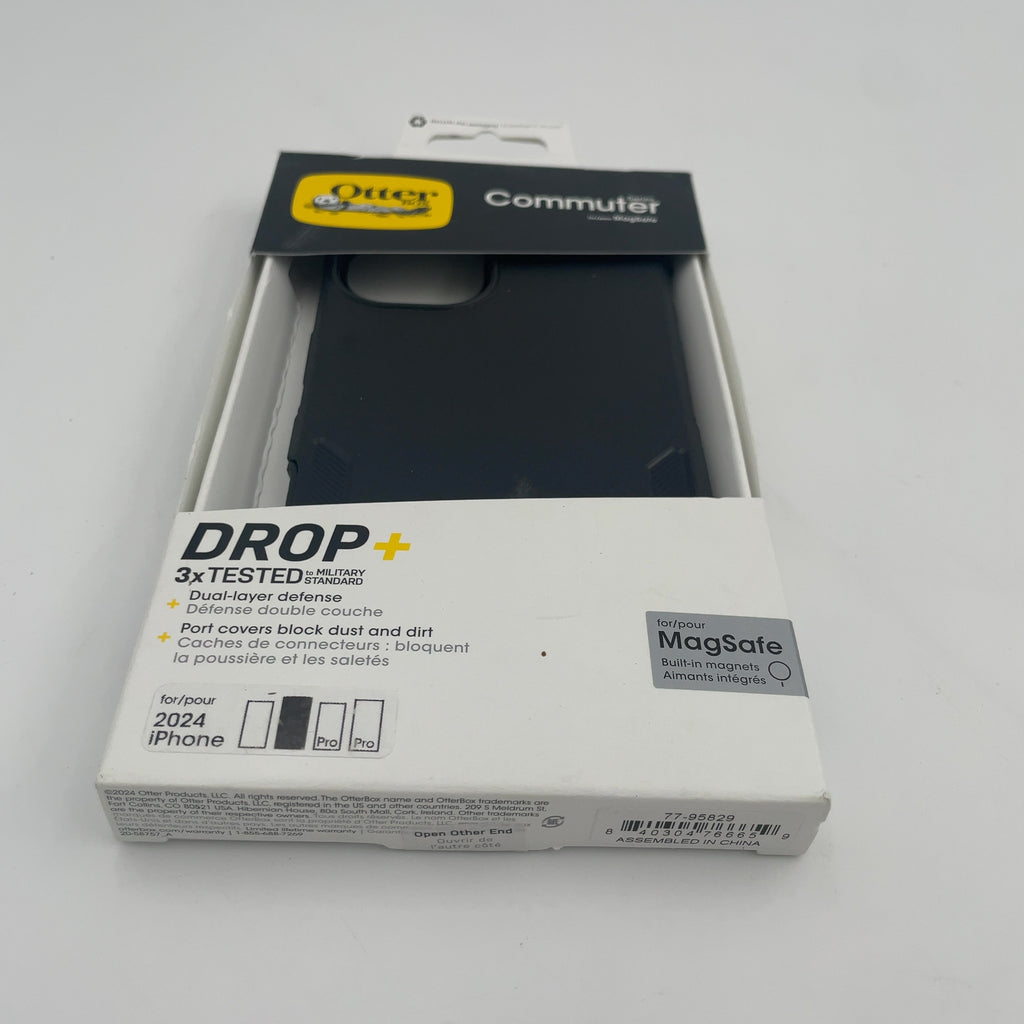 Otterbox Iphone 16 Plus Commuter Series Case With Magsafe - Black: Plastic Solid Pattern
