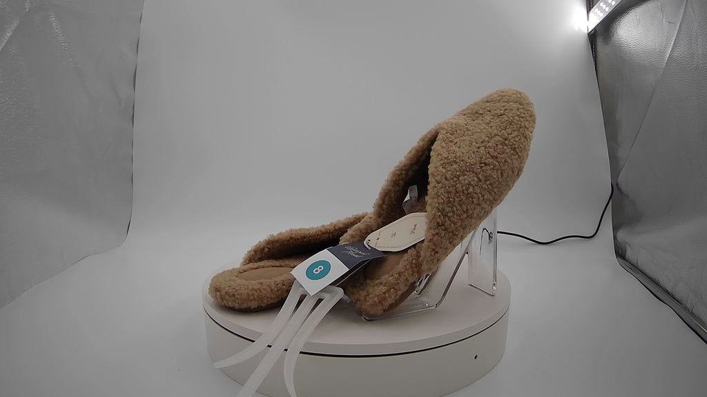 Women's Cozy Alpine Kylar Mule Slippers - Universal Thread Tan 8
