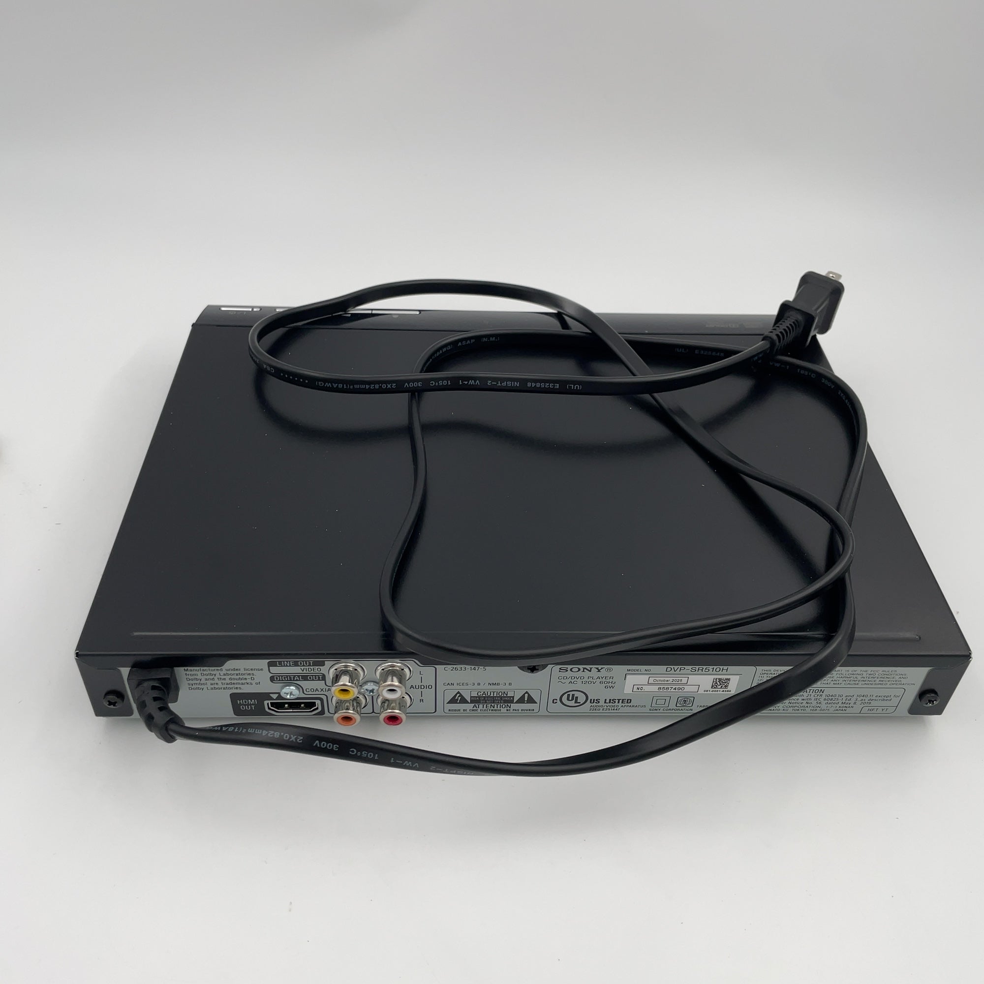Sony 1080P Upscaling Dvd Player - Black (Dvpsr510H)