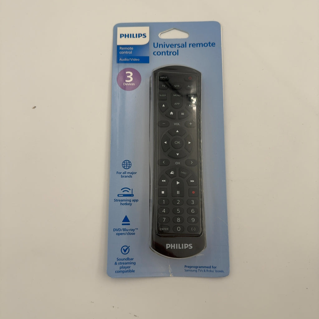 Philips 3-Device Universal Remote Control: Infrared Home Theater Accessory