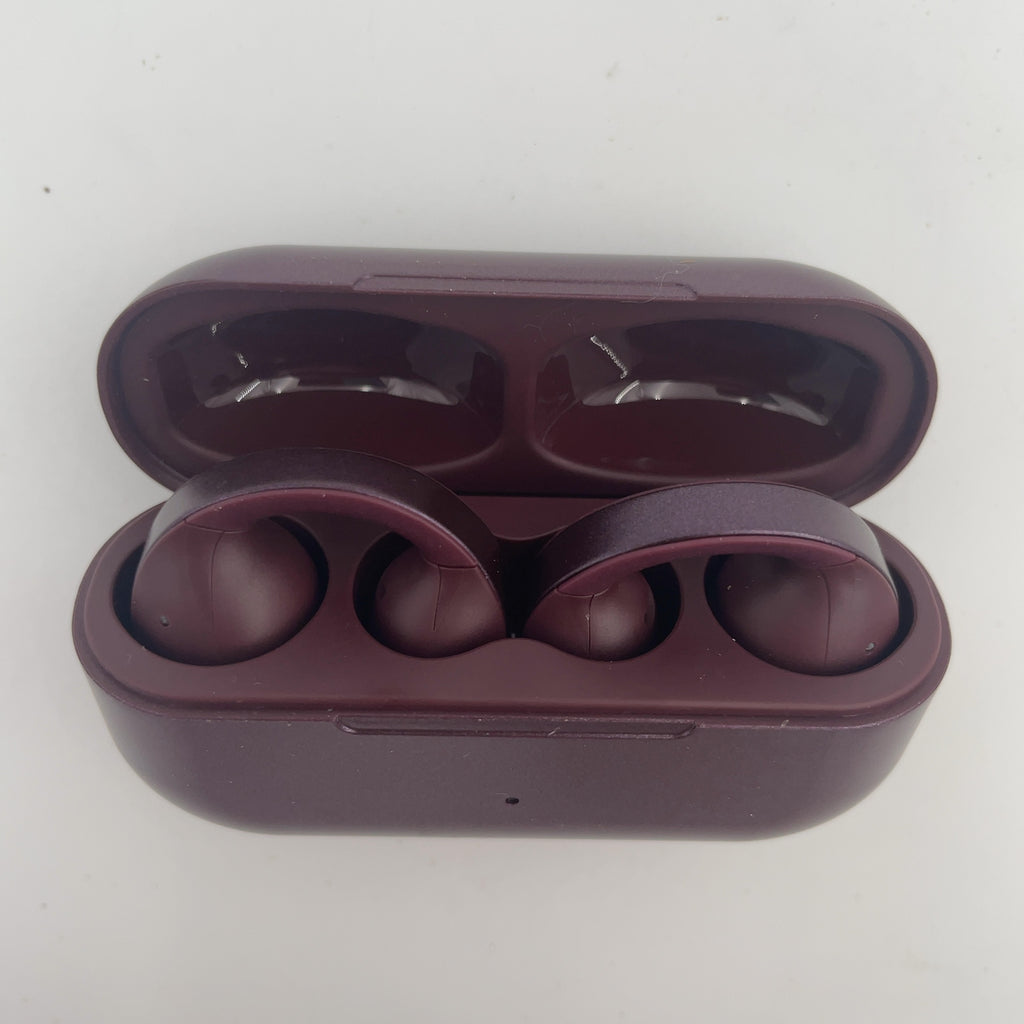 Open-Ear True Wireless Usb-C Earbuds With Microphone - Heyday Dark Cherry: Bluetooth 5.3, Built-In Mic, Sweat-Resistant
