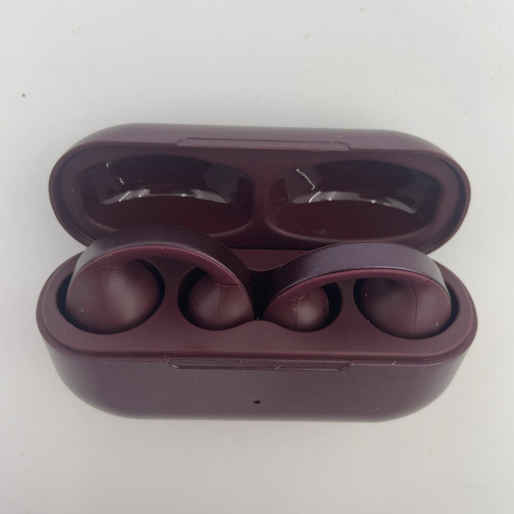 Open-Ear True Wireless Usb-C Earbuds With Microphone - Heyday Dark Cherry: Bluetooth 5.3, Built-In Mic, Sweat-Resistant