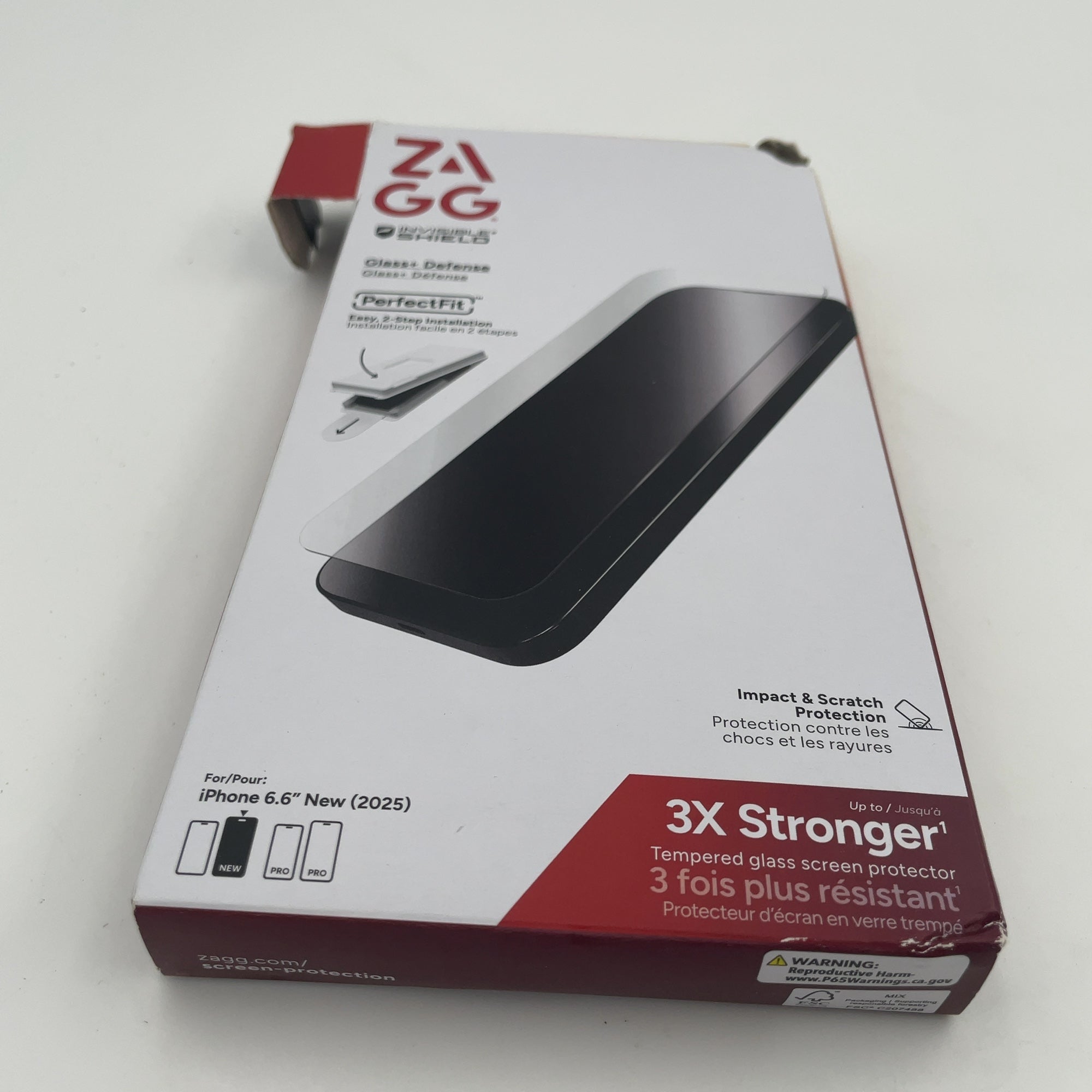 Zagg Apple Iphone Air Screen Protector Glass+ Defense