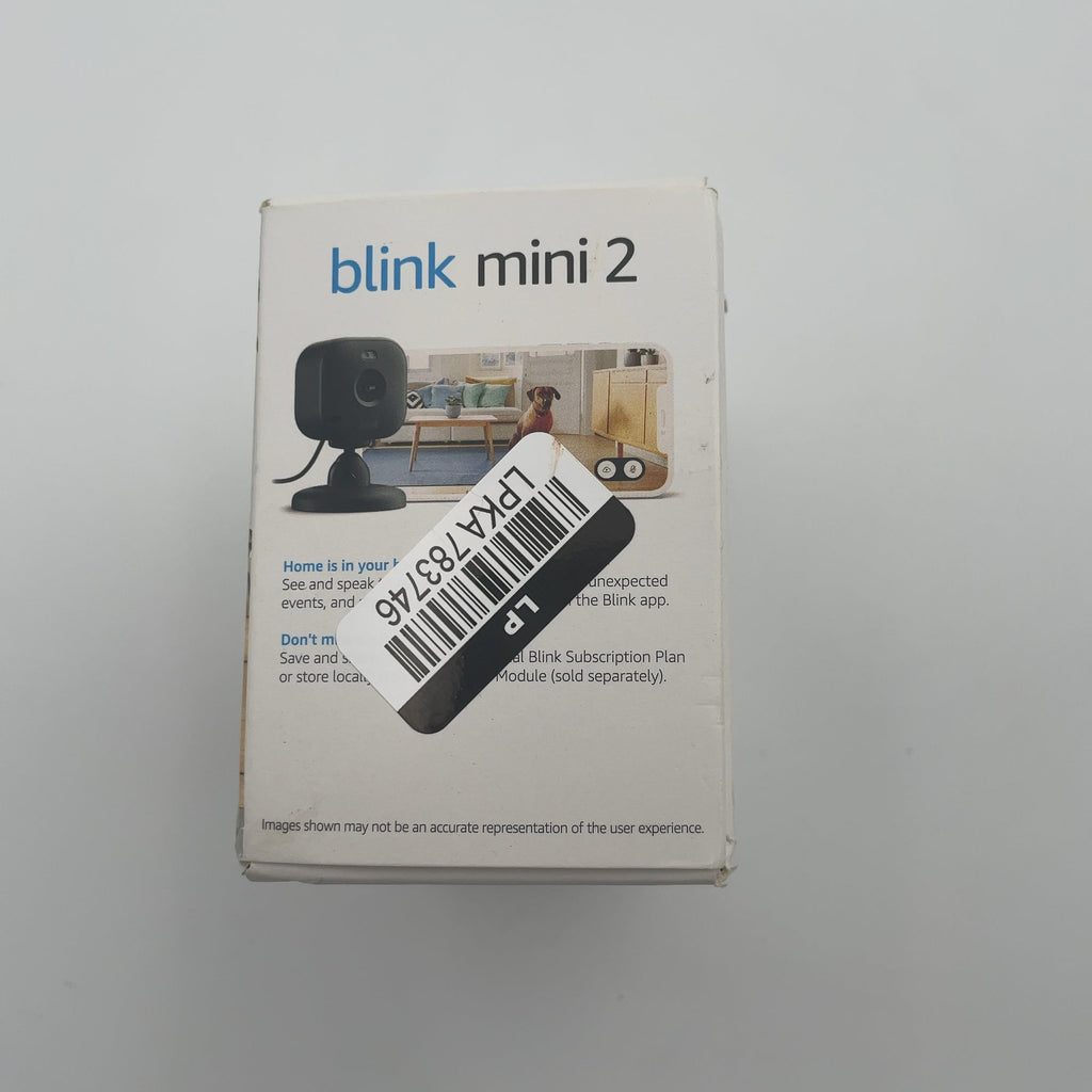 Blink Mini 2 1080P Security Camera With Built-In Mic - Black