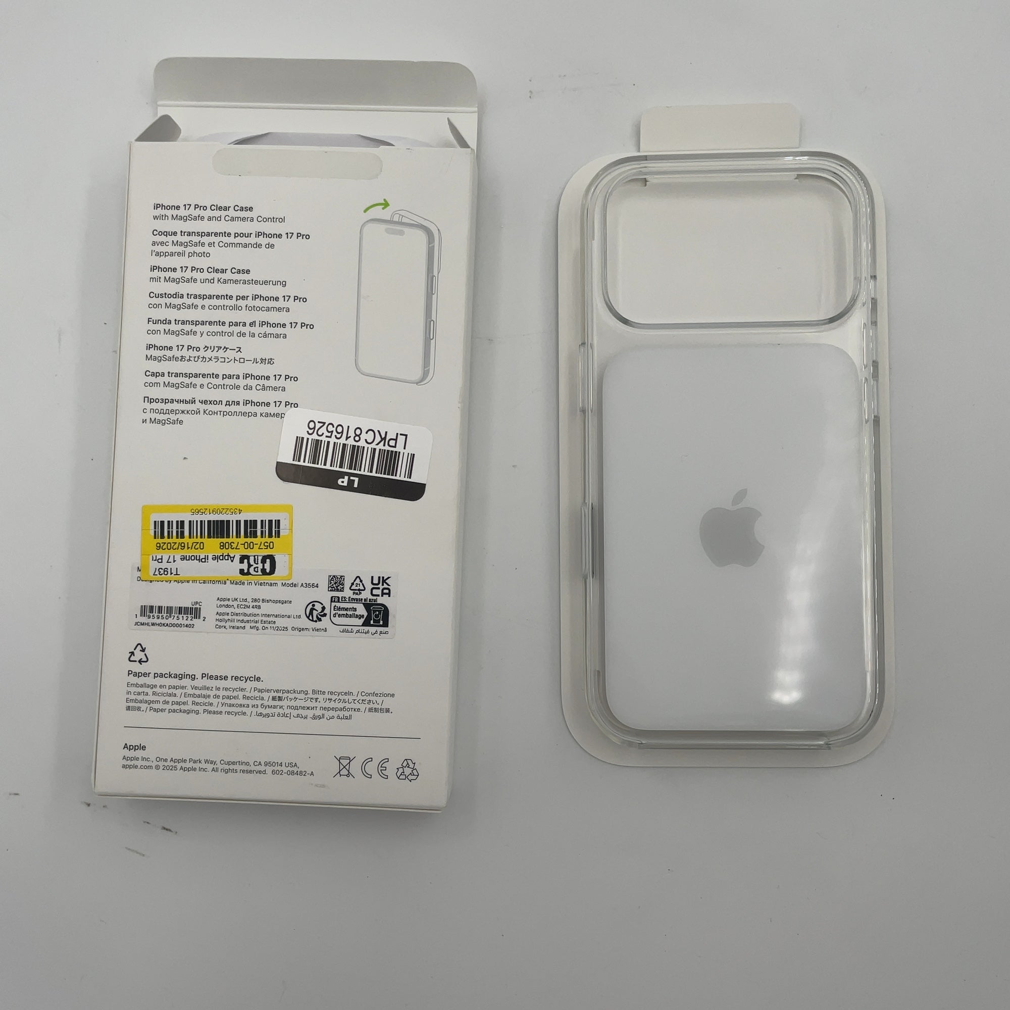 Apple Iphone 17 Pro Clear Case With Magsafe