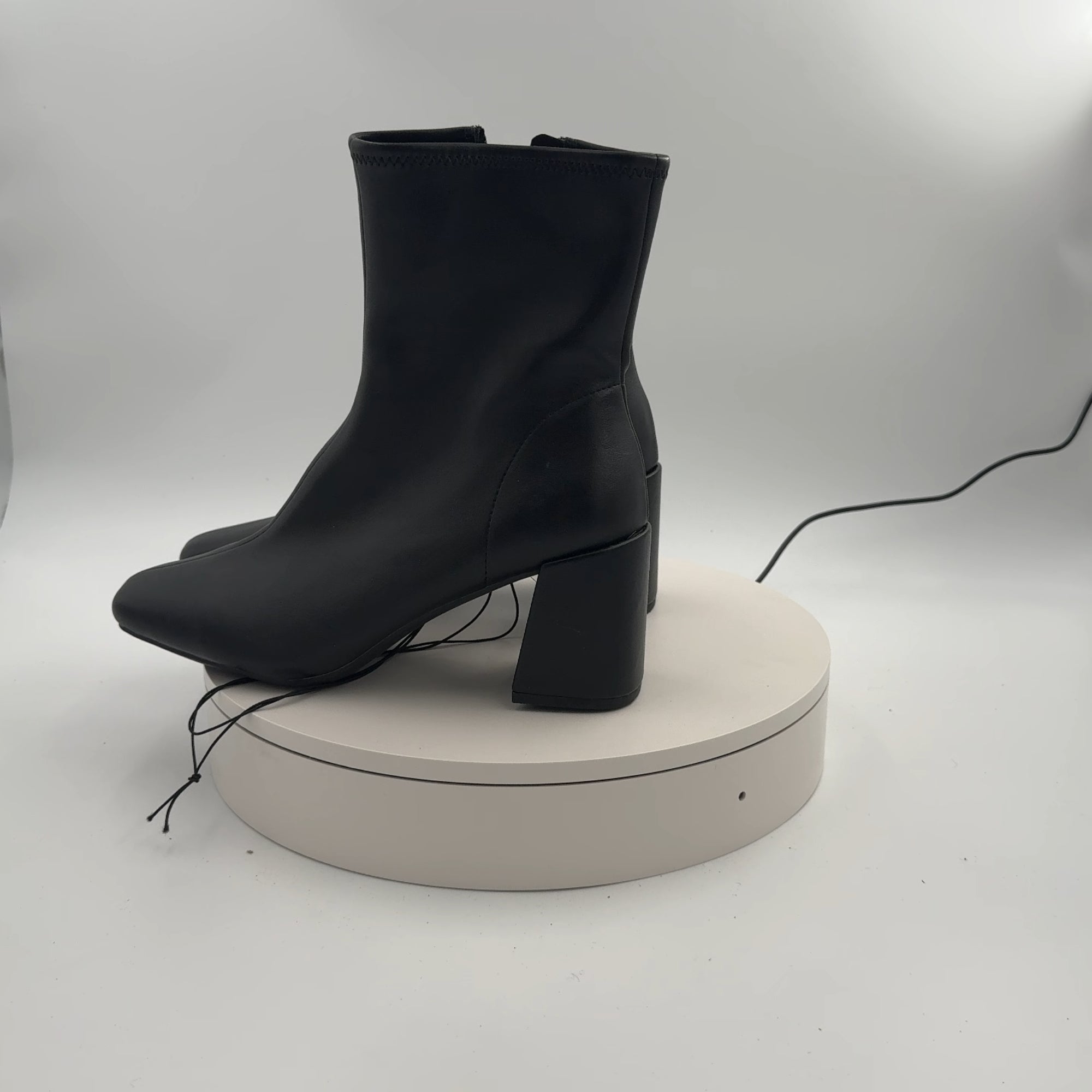Women’s Pippa High Shaft Heeled Boots - A New Day Black 9