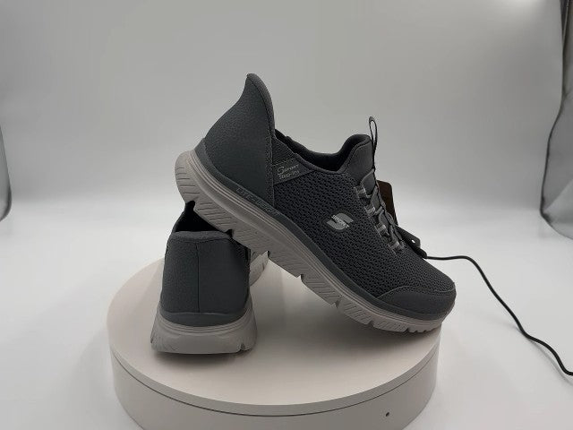 S Sport By Skechers Men's Moralis Step In Elastic Sneakers - Gray 7: Slip-On, Cushioned Insole, Flexible EVA Outsole