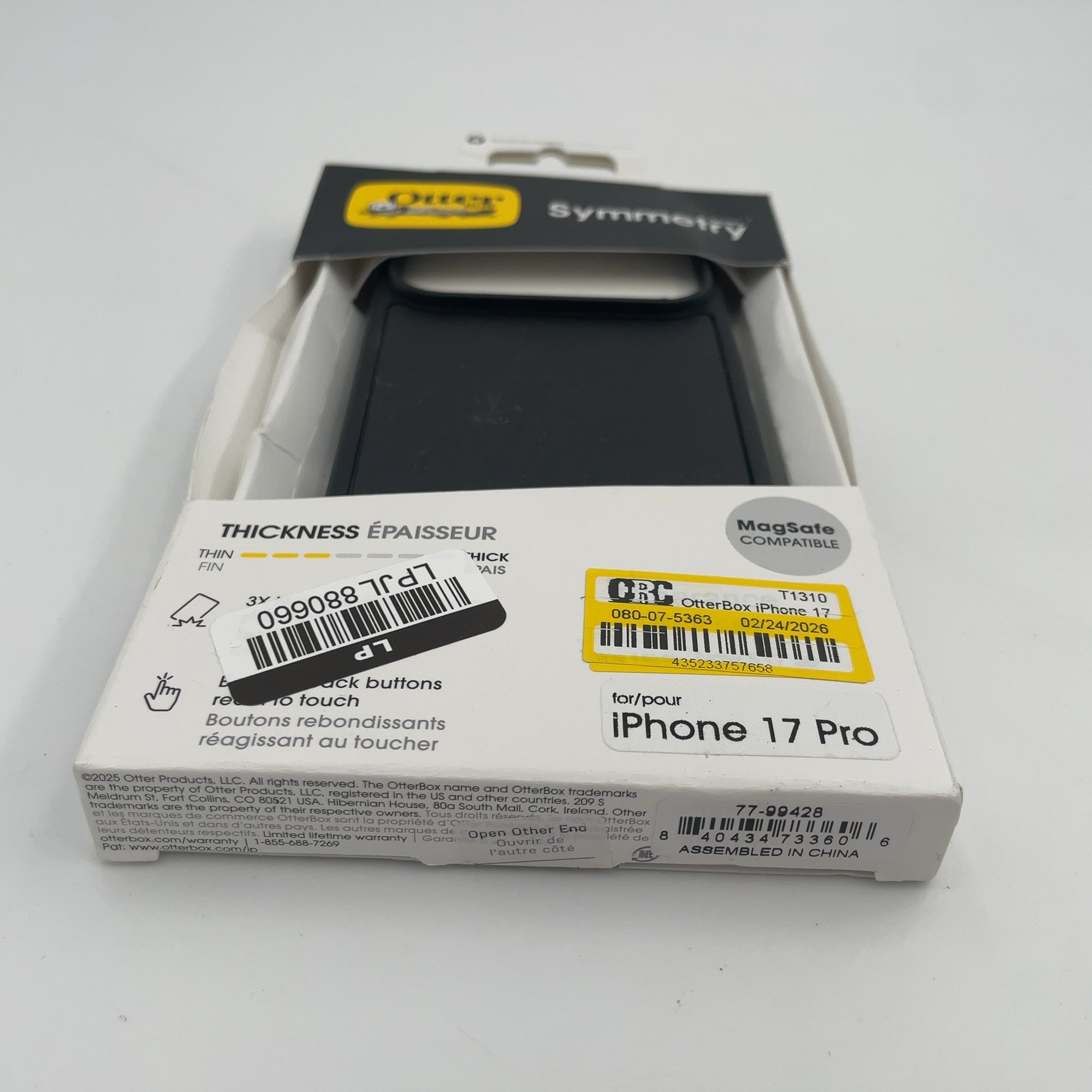 Otterbox Iphone 17 Pro Symmetry Series Case For Magsafe With Camera Control - Black