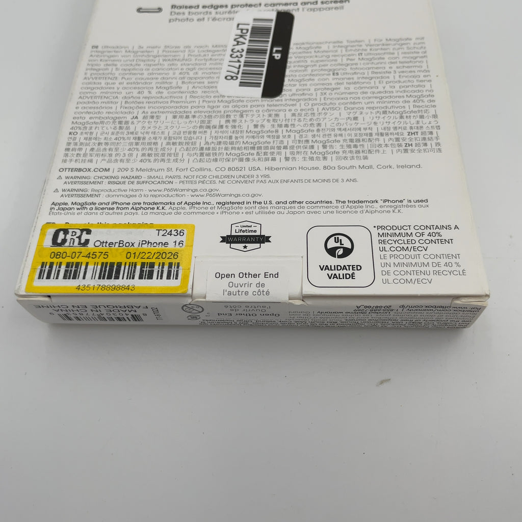 OtterBox iPhone 16 Pro Symmetry Series Case with MagSafe - Wavy Charcoal: Solid Plastic Design