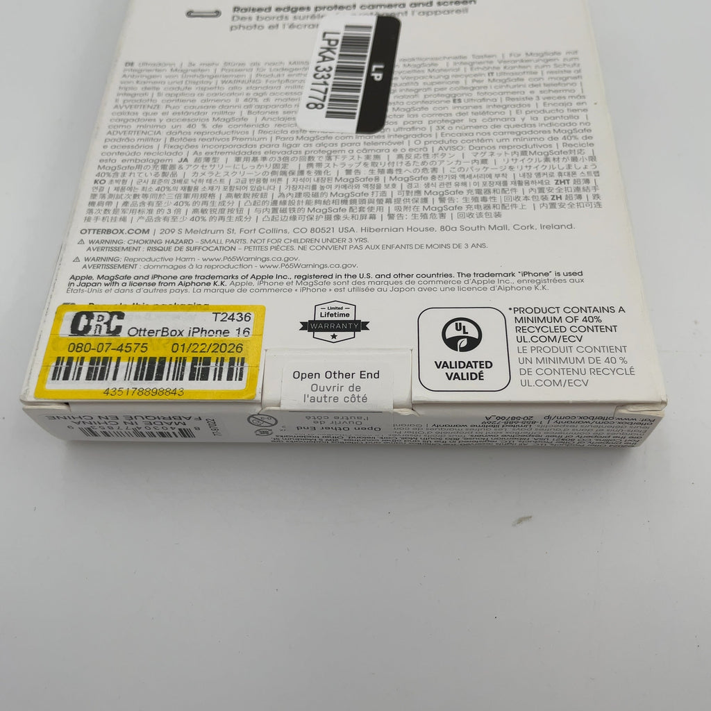 OtterBox iPhone 16 Pro Symmetry Series Case with MagSafe - Wavy Charcoal: Solid Plastic Design