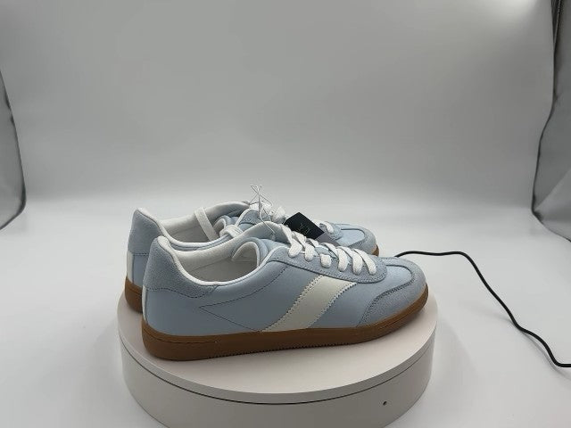 Women's Spencer Fashion Sneakers with Memory Foam Insole - Universal Thread 8.5 Light Blue: Lace Up, Low Top, Textured Outsole