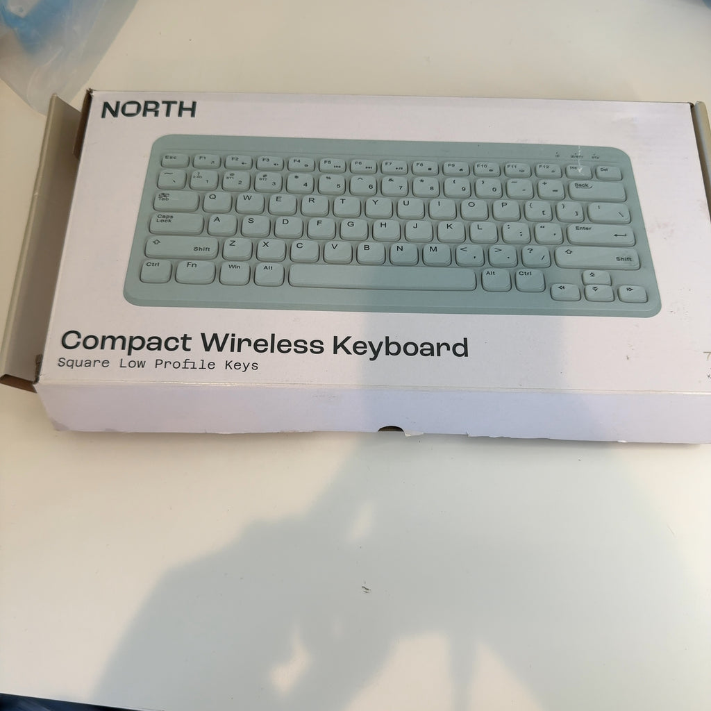 North Compact Square Key Wireless Keyboard - Sky Blue: Membrane Switch, Compact 60% Layout