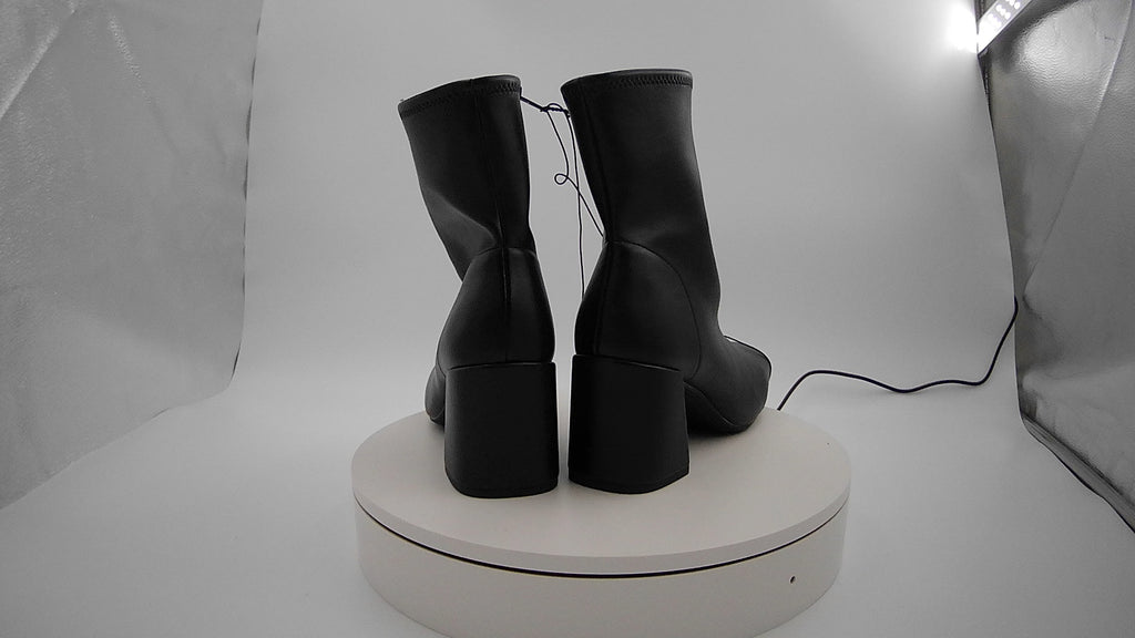 Women’s Pippa High Shaft Heeled Boots - A New Day Black 7