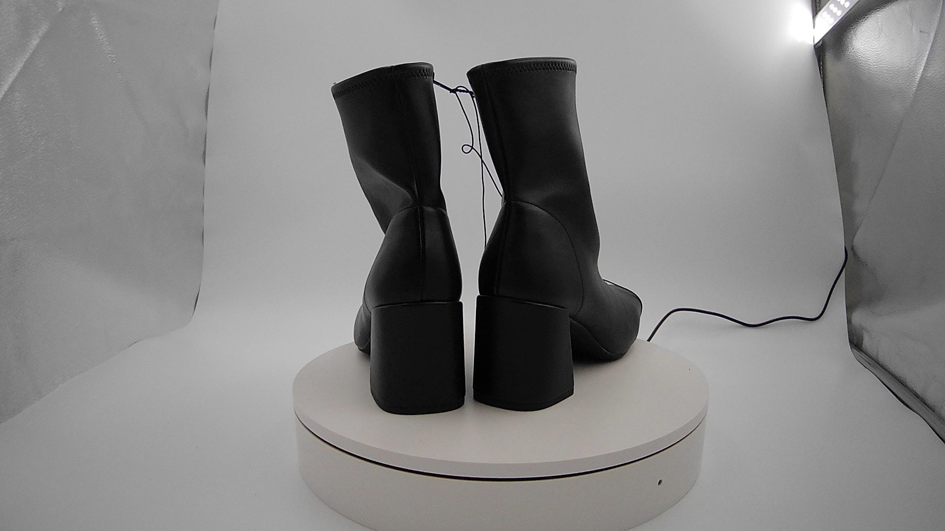 Women’s Pippa High Shaft Heeled Boots - A New Day Black 7