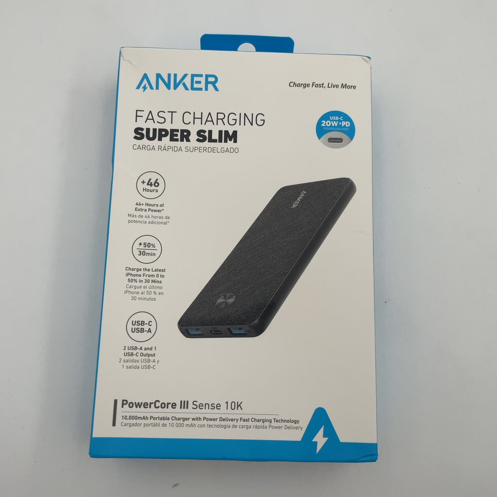 Anker Powercore Iii Sense (20W) 10000Mah: Quick & Smart Charging, Usb-C, Dual Output