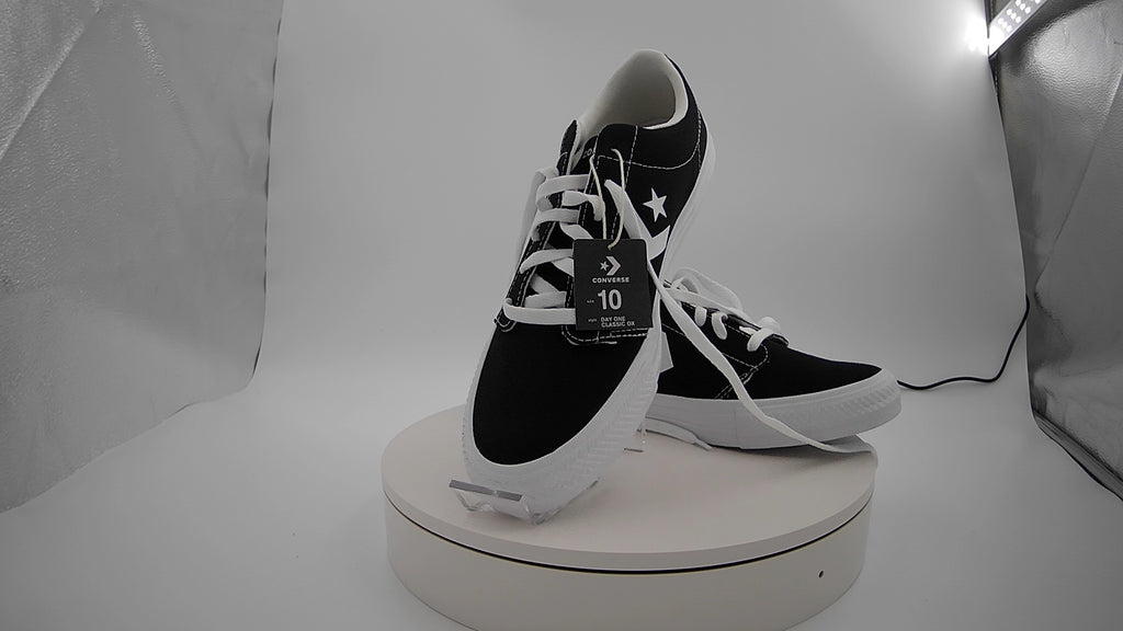Converse Adult Day One Classic Sneakers- Black/White M10/W11.5