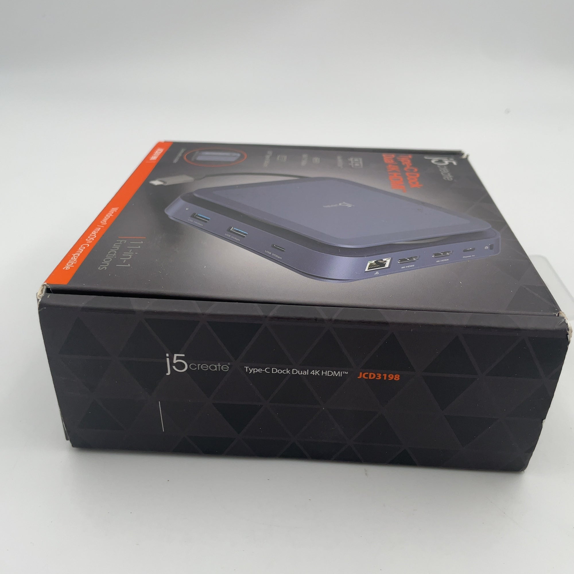 J5Create Usb-C Dual 4K Hdmi Dock: Black, Male-To-Female Adapters