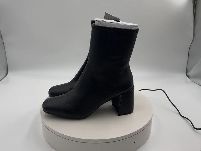 Women’s Pippa High Shaft Heeled Boots - A New Day Black 6.5