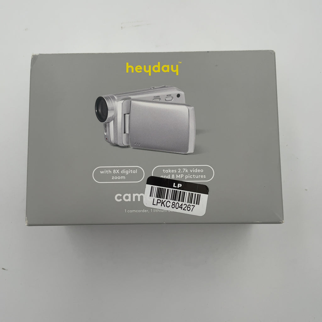 8Mp Camcorder - Heyday Silver: Built-In Microphone, 512Gb Storage, 2.7K Video