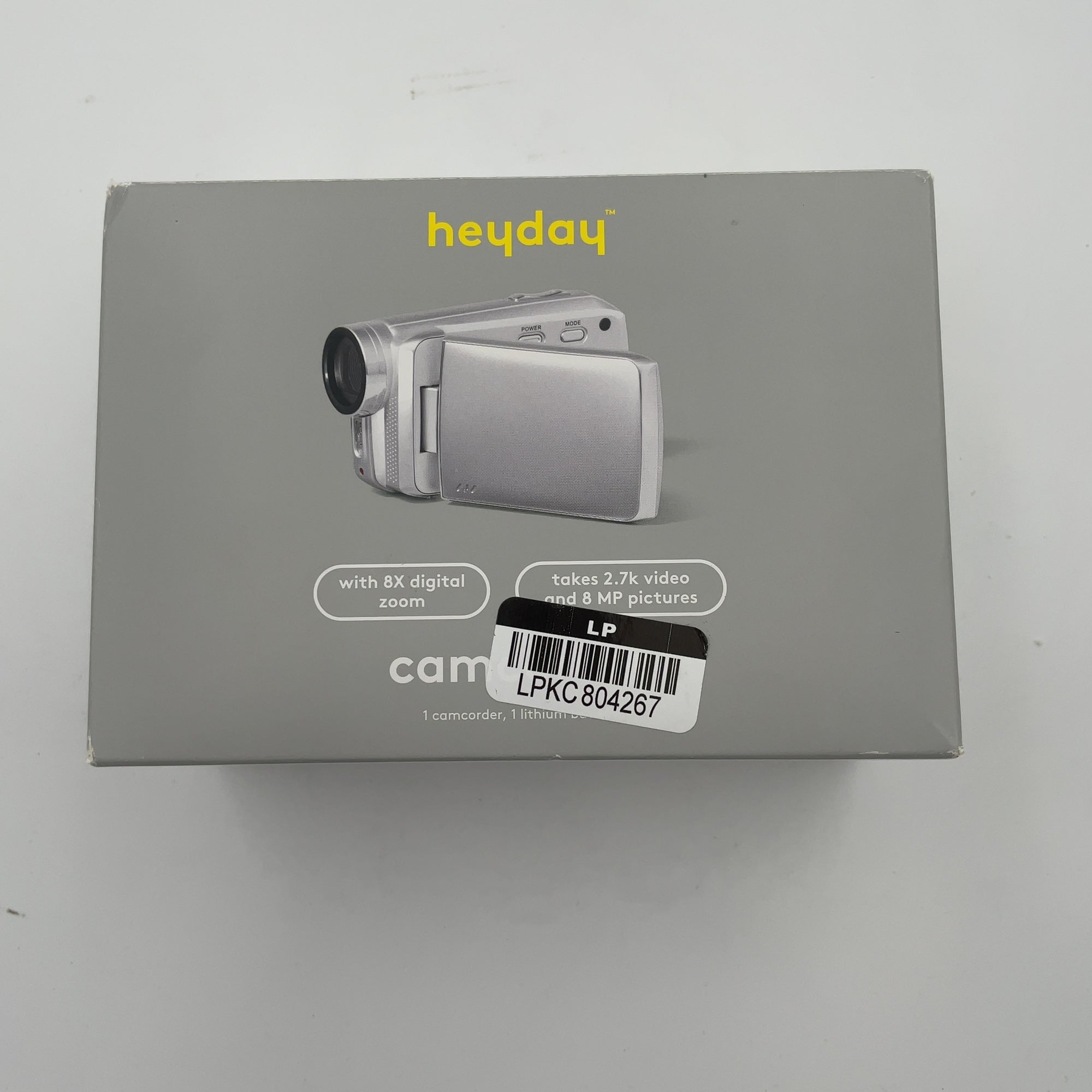 8Mp Camcorder - Heyday Silver: Built-In Microphone, 512Gb Storage, 2.7K Video