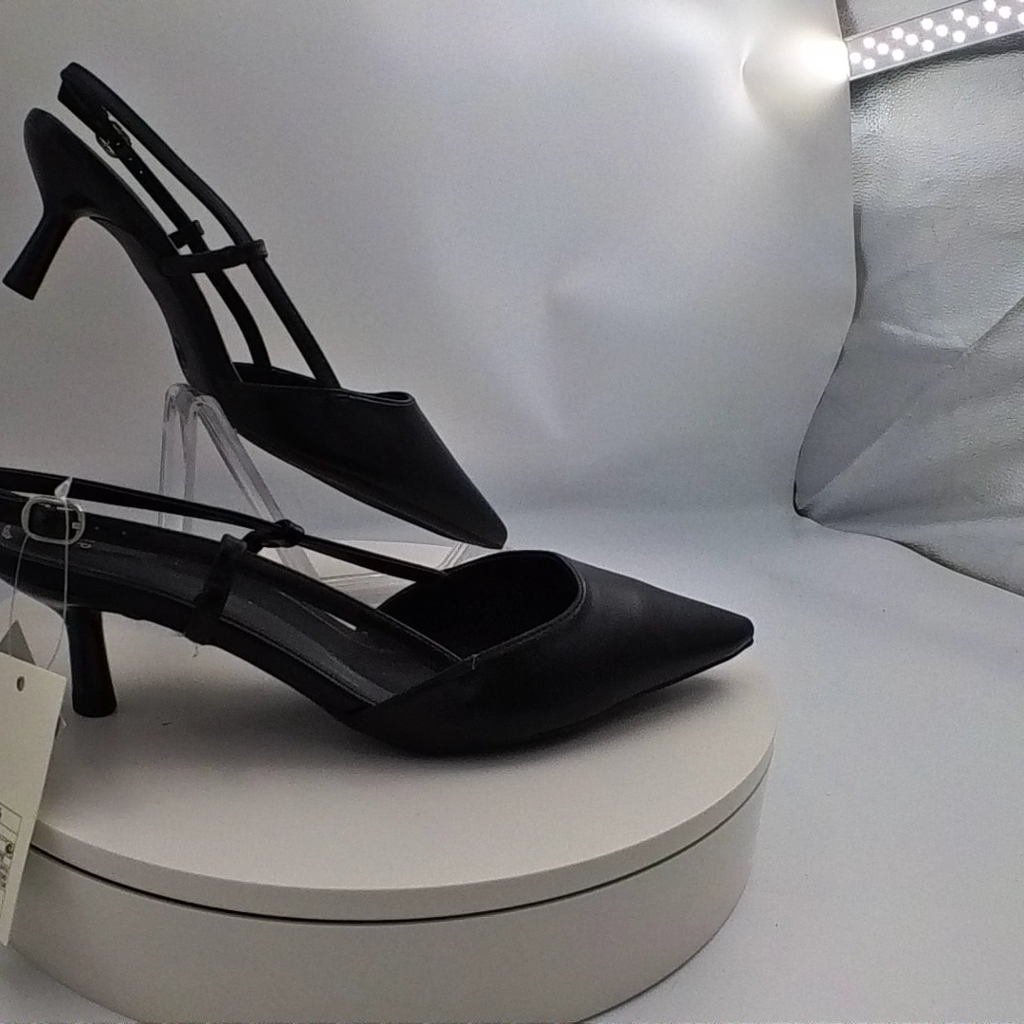 Women's Annette Slingback Heels - A New Day Black 8.5 - Used Good U001