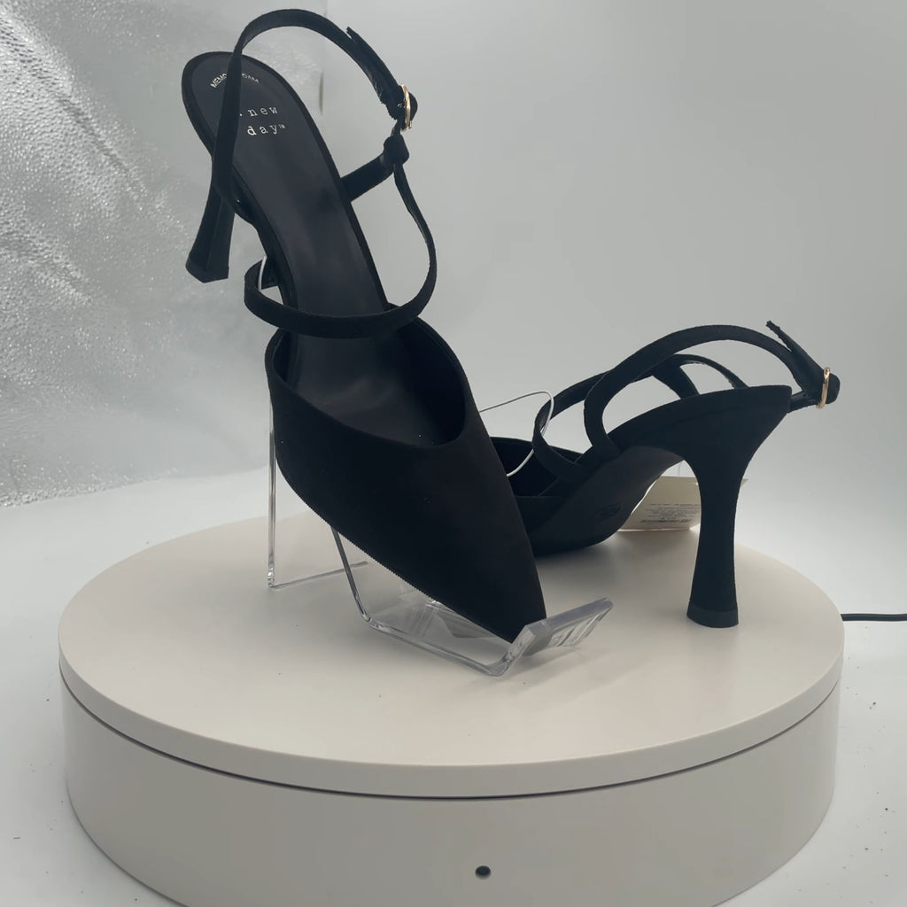 Women’s Rosemary Heels With Memory Foam Insole - A New Day Black 8.5