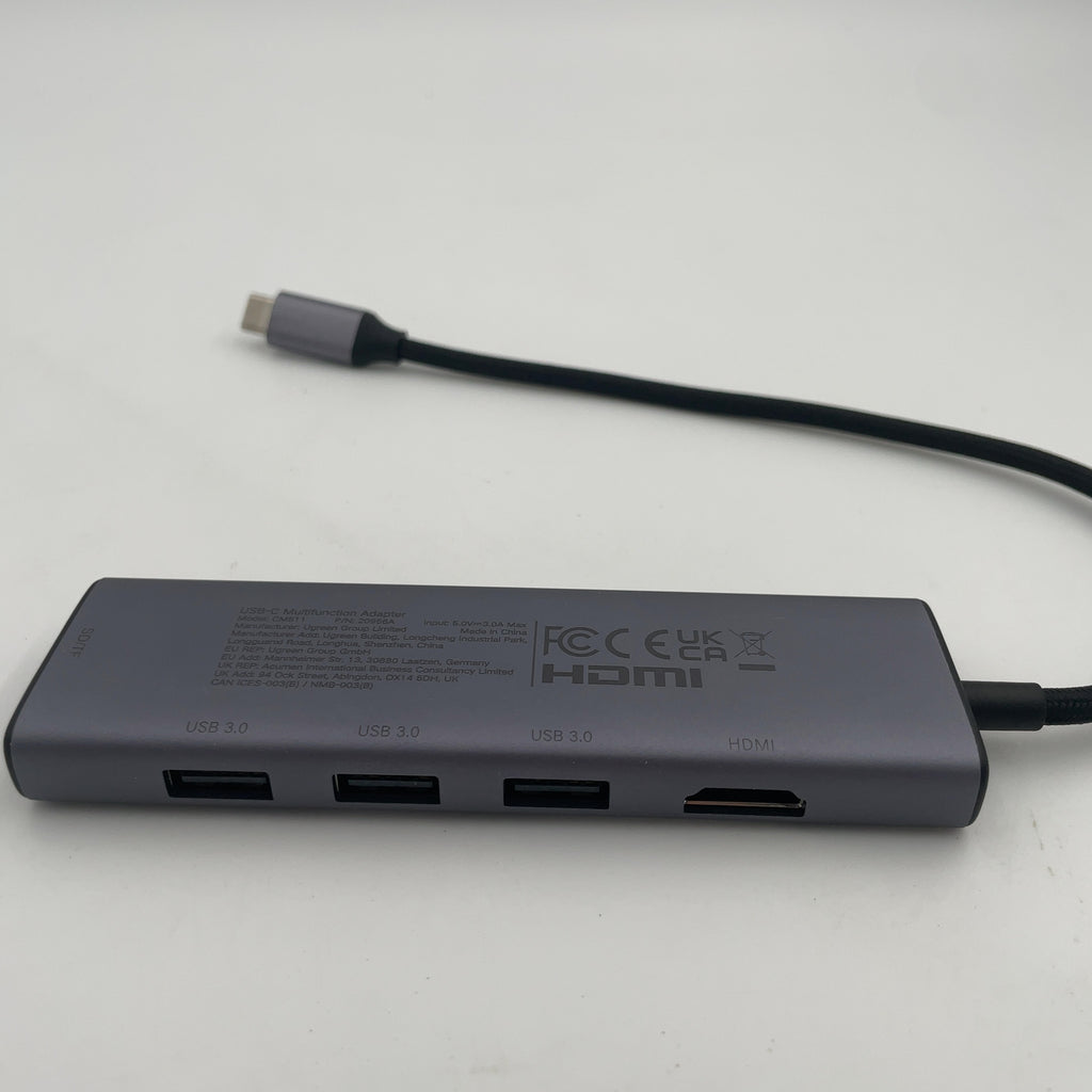 Ugreen 6-In-1 Type C To Hdmi +Usb 3.0*3 + Sd/Tf Converter: Cable Adapter, Usb-C To Hdmi
