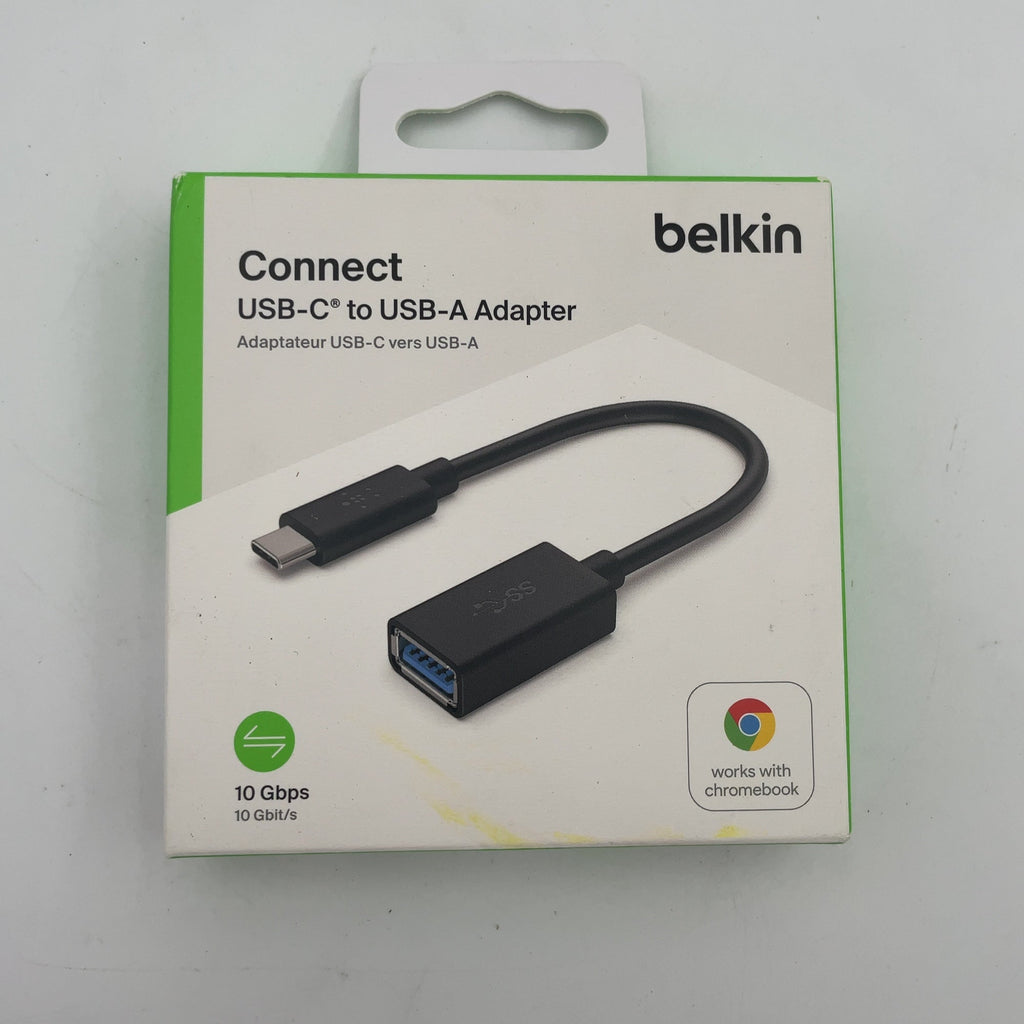 Belkin Usb-C 3.0 To Usb-A Adapter: Male-Female Black Coupler, 5 Inch Length