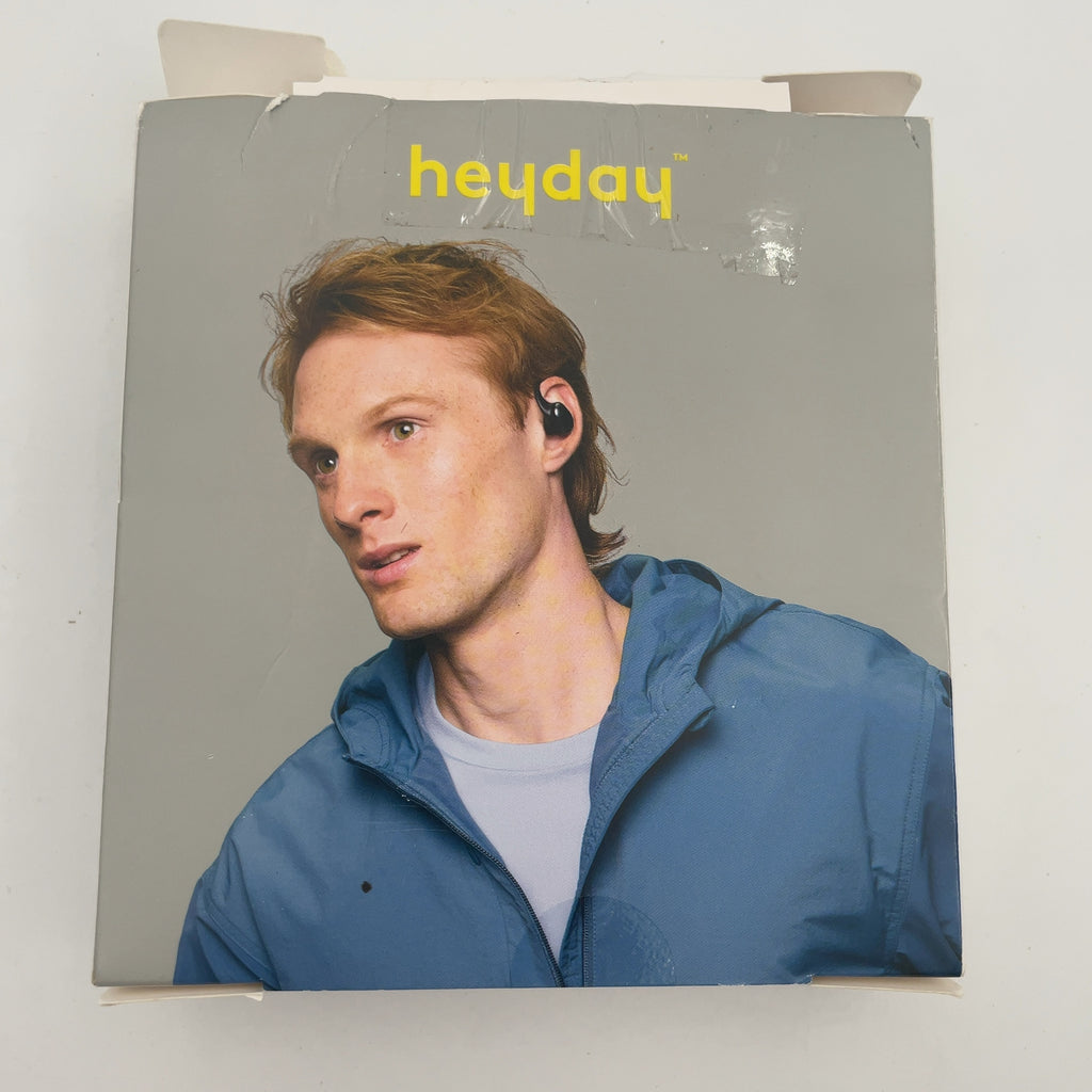 Open Ear Sport True Wireless Headphones - Heyday Black: Built-In Microphone, Water-Resistant