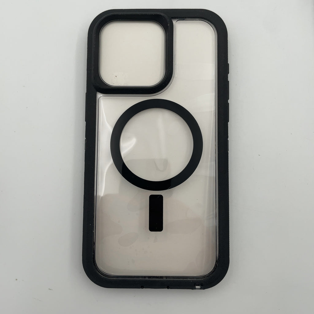 Otterbox Iphone 15 Pro Max Defender Series Pro Xt Clear Case - Dark Side: Bump-Resistant Polycarbonate