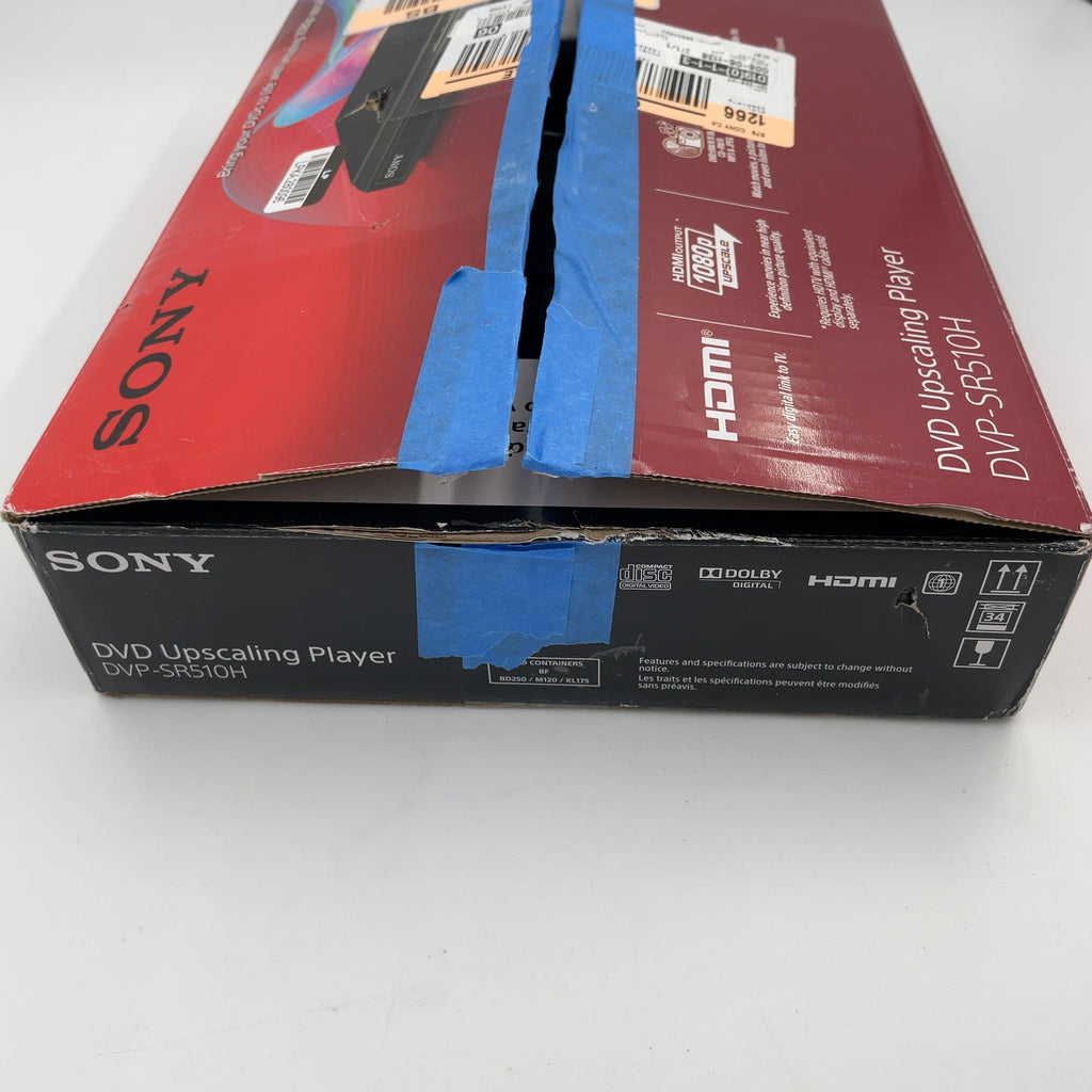 Sony 1080P Upscaling Dvd Player - Black (Dvpsr510H)