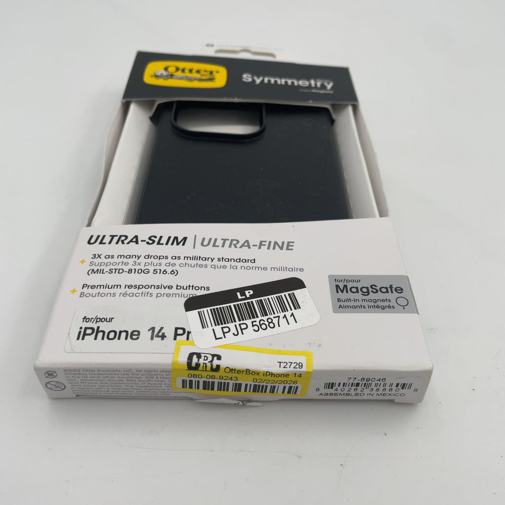 Otterbox Iphone 14 Pro Symmetry Plus Case With Magsafe - Black: Impact & Bump Resistant, Solid Pattern
