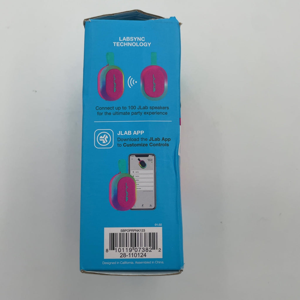 Jlab Pop Party Portable Speaker - Pink