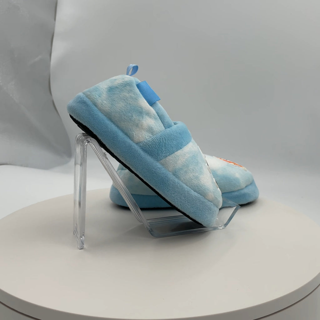 Toddler Bluey Cloud Slippers - Blue M: Indoor/Outdoor, Animal Icon, Slip On
