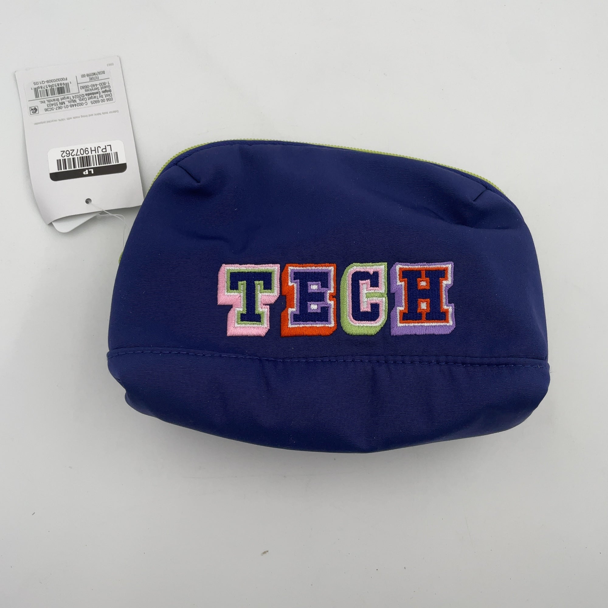Tech Pouch - Heyday Future Dusk Word Embroidery: Electronics Accessory Case