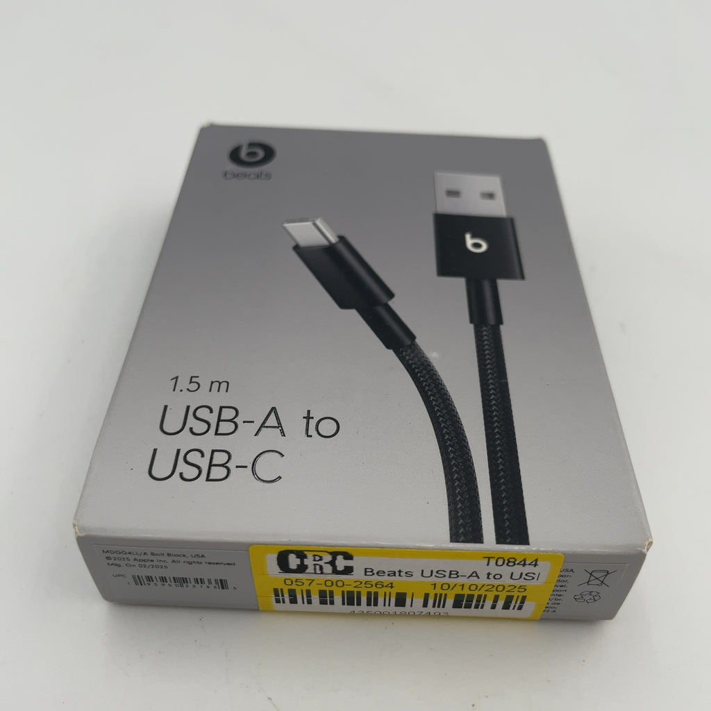 Beats Usb-A To Usb-C Woven Cable (1.5 M) - Bolt Black