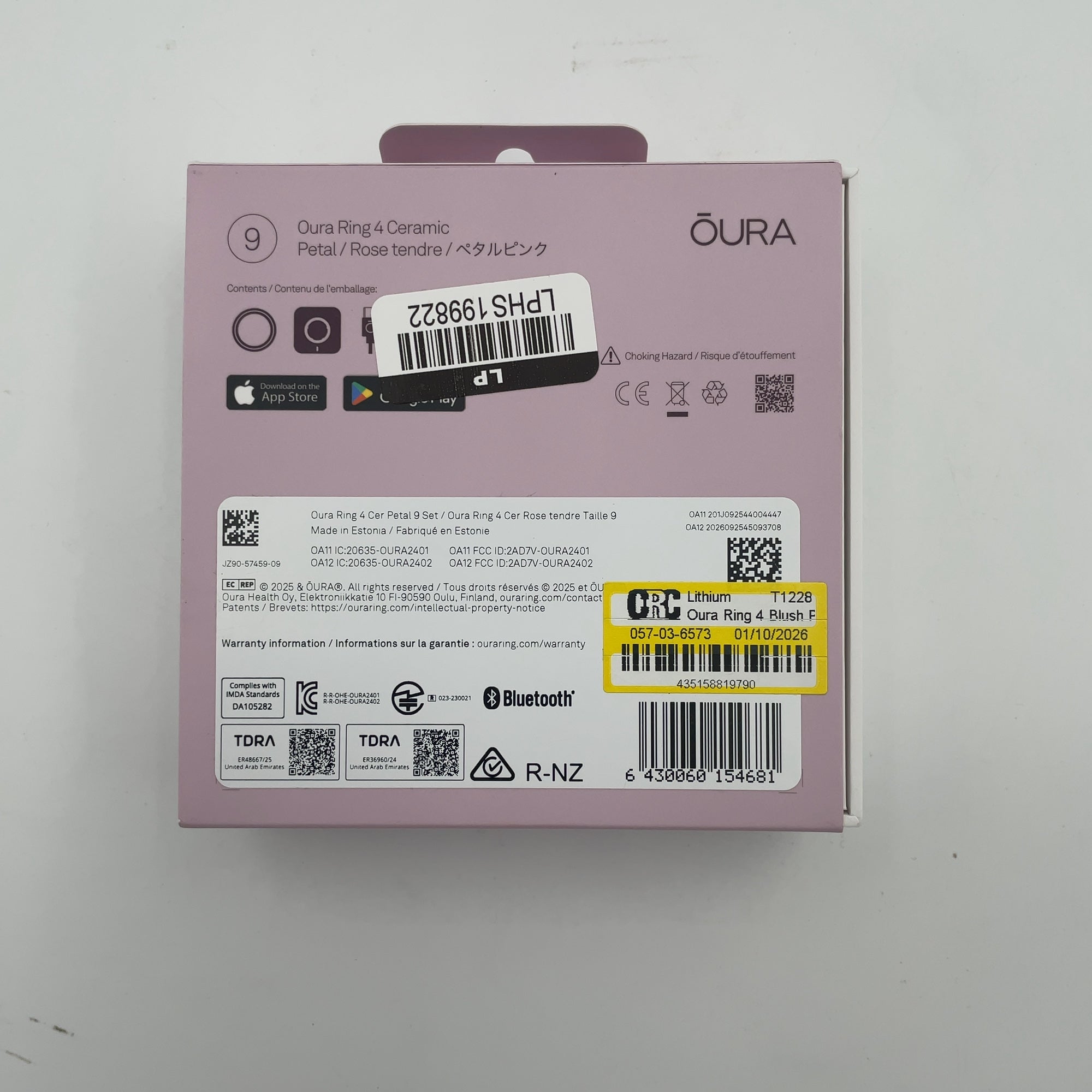 Oura Ring 4 Blush Pink - Size 9