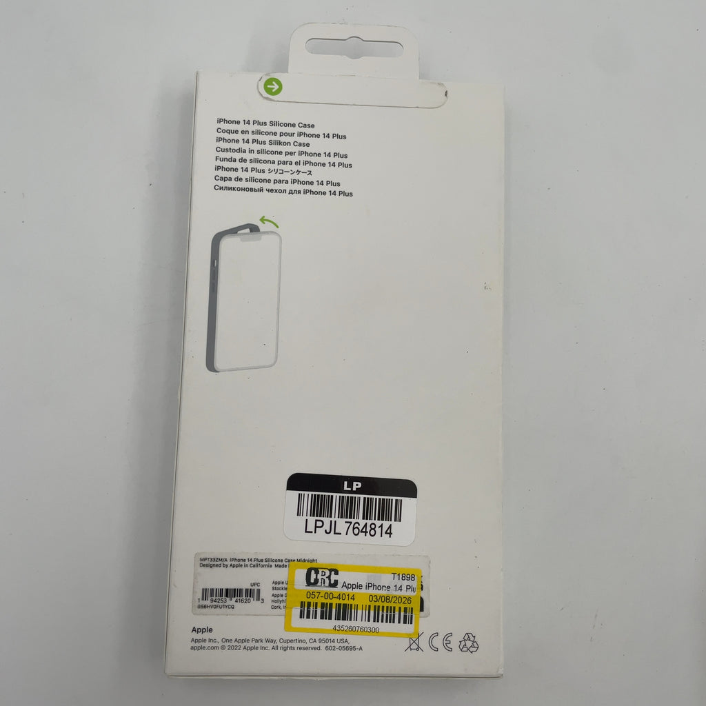 Apple Iphone 14 Plus Silicone Case With Magsafe - Midnight